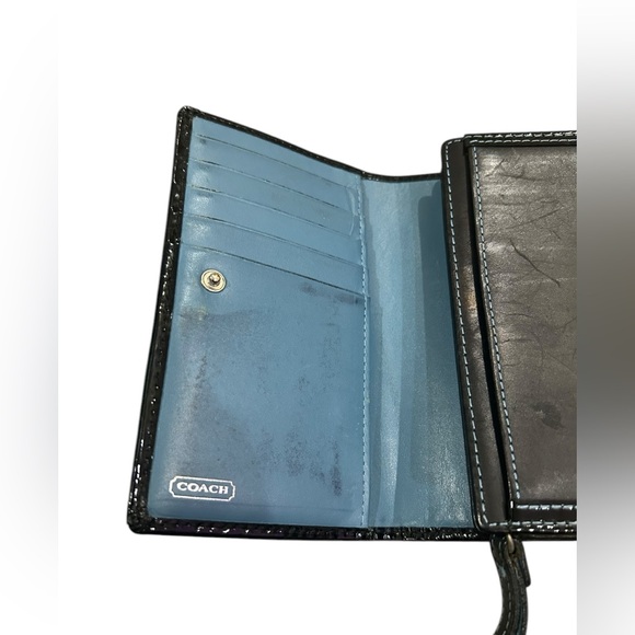 Vintage y2K COACH black leather wallet - Picture 7 of 14